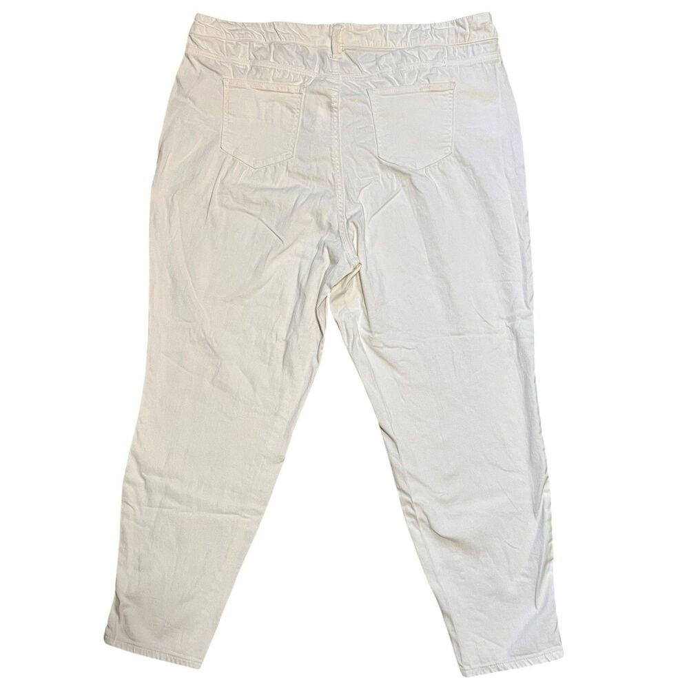 Celebrity Pink High Waist White Crop Jeans Size 18 - Picture 4 of 6